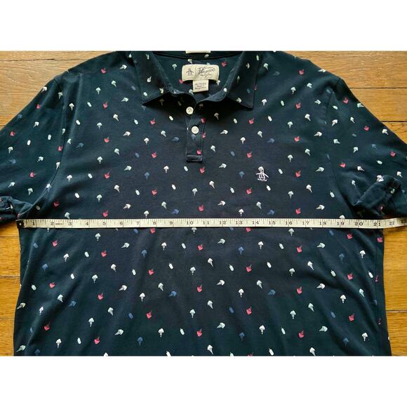 PENGUIN Heritage Slim-Fit Navy Blue Ice Cream Cone Polo sz XL - Picture 6 of 8
